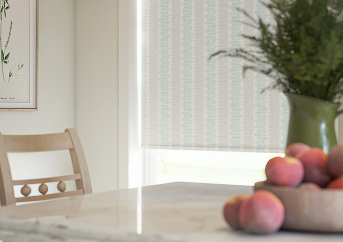 Zig Zag Stripe, Green Seaglass - Twist&Fit Roller Blind - Image 5